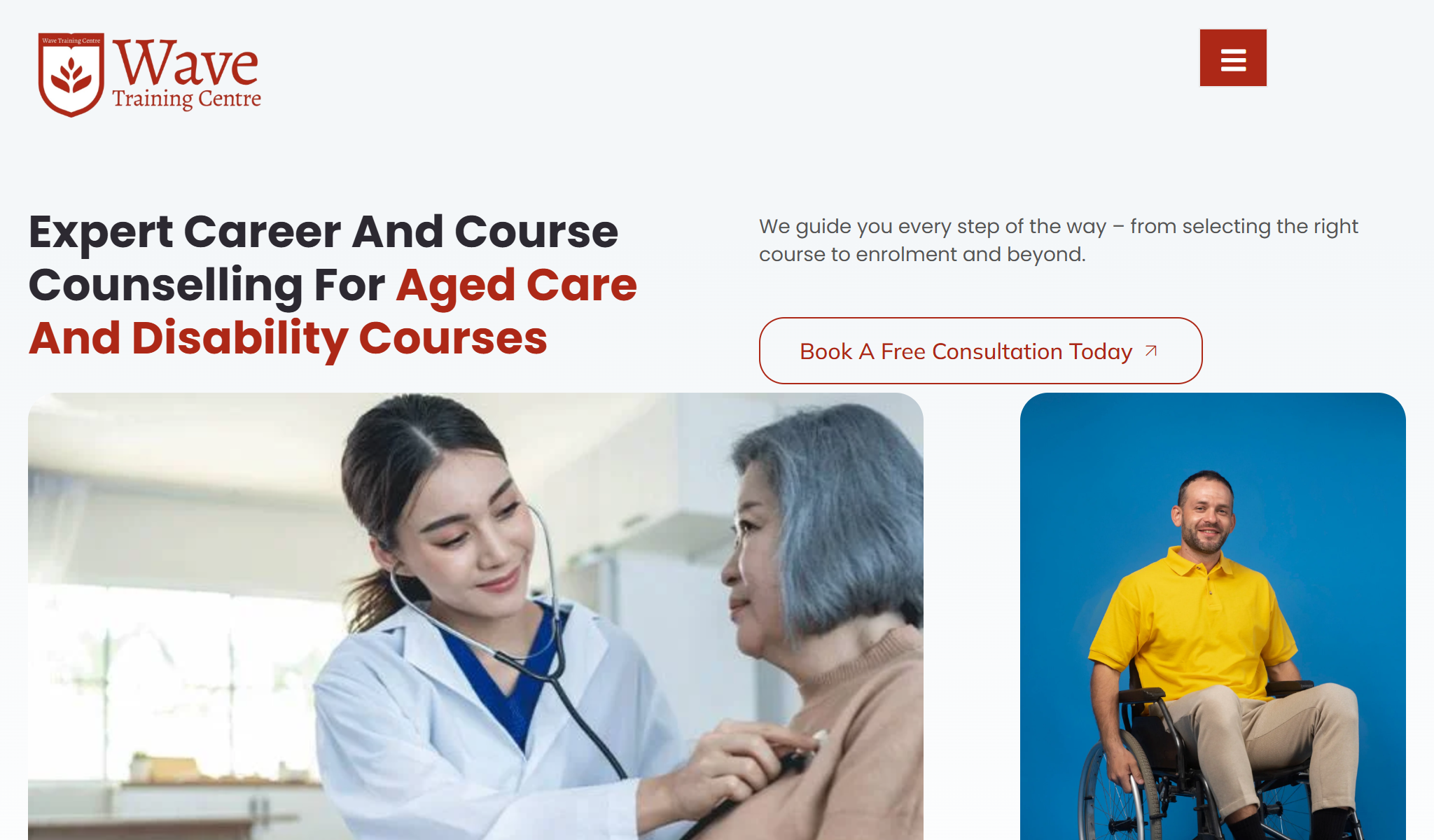 Wave Training Centre - Training & Education website screenshot